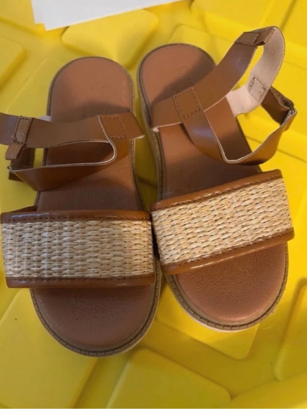 OshKosh B'gosh Tan Woven Strap Girls' Sandals